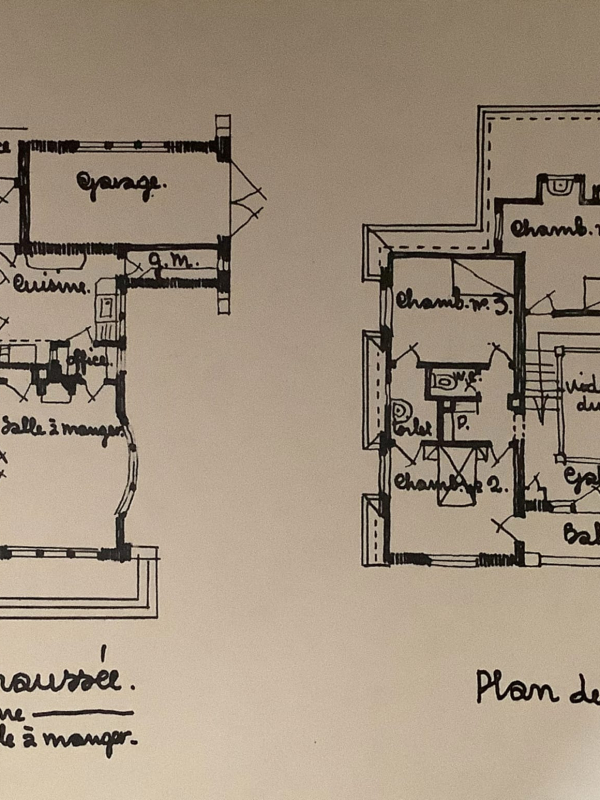 plan de la villa L’Enigme par Louis Quetelart - Ch. Massin, éditeur, Paris